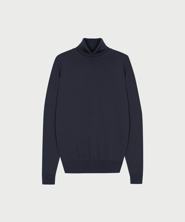 CONNELL Extra Fine Merino Wool Standard Fit Roll-Neck Pullover Heritage-1, 4 Colors