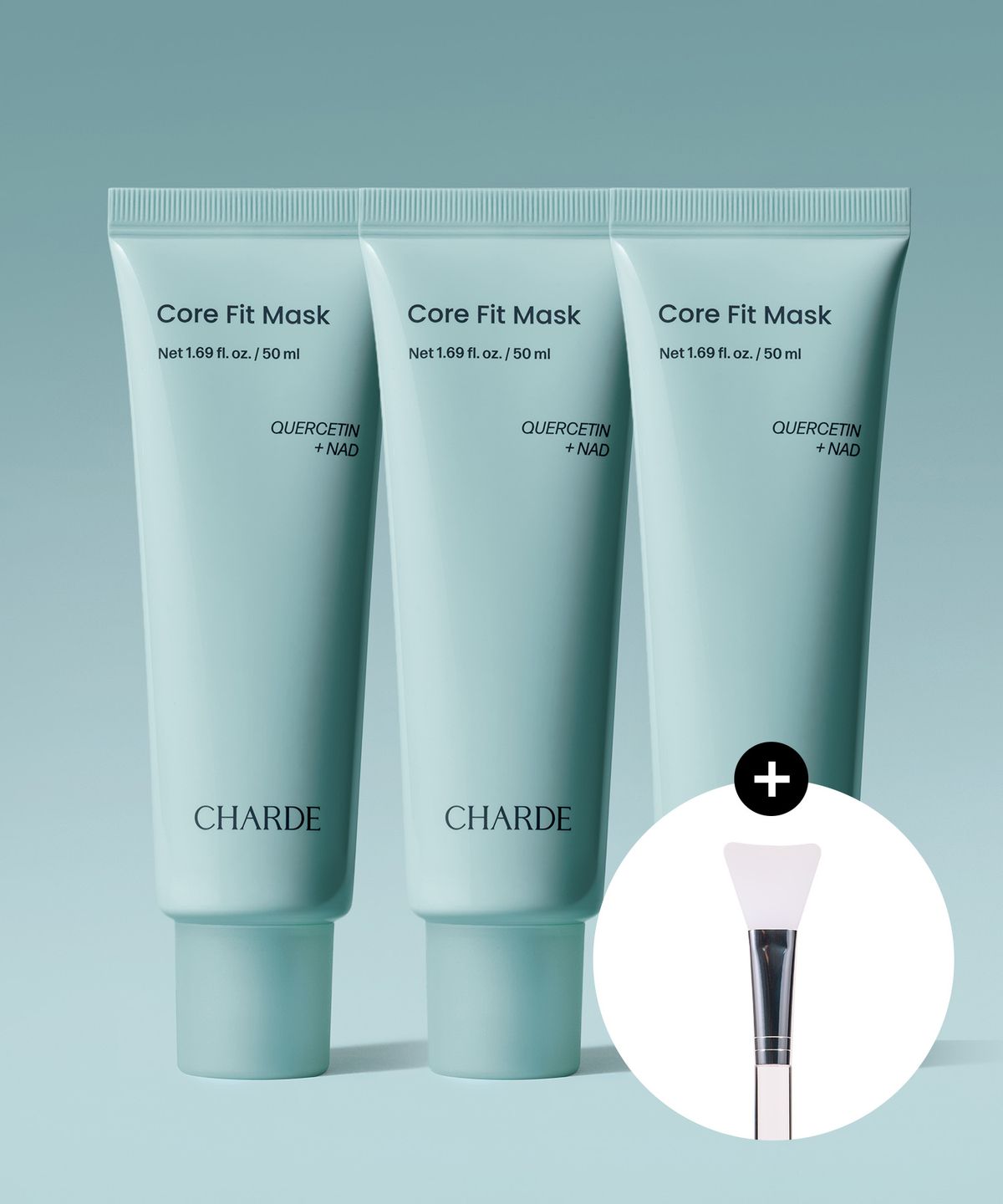샤르드(CHARDE) [3개]코어 핏 마스크 50ml (+실리콘 브러쉬 1개 증정)
