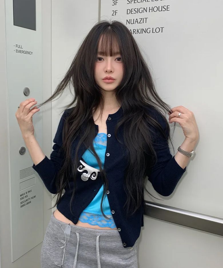 베이직 울 가디건 (미드나잇 네이비)