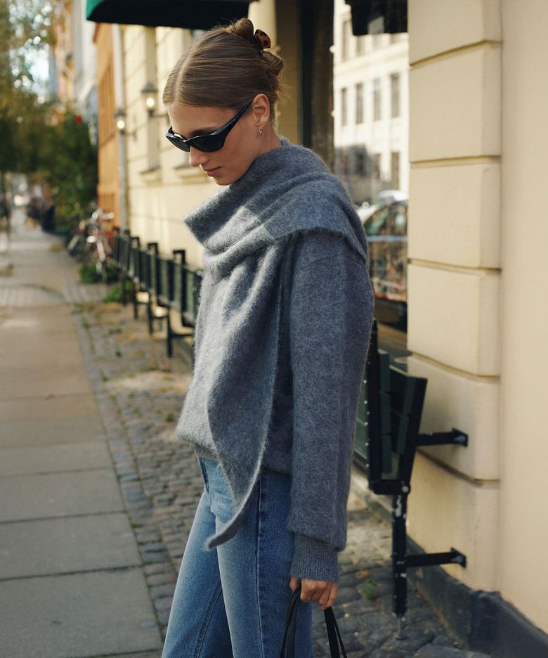 Silk Wool Brushed Knit Shawl[LMBFWIAC917]-3color