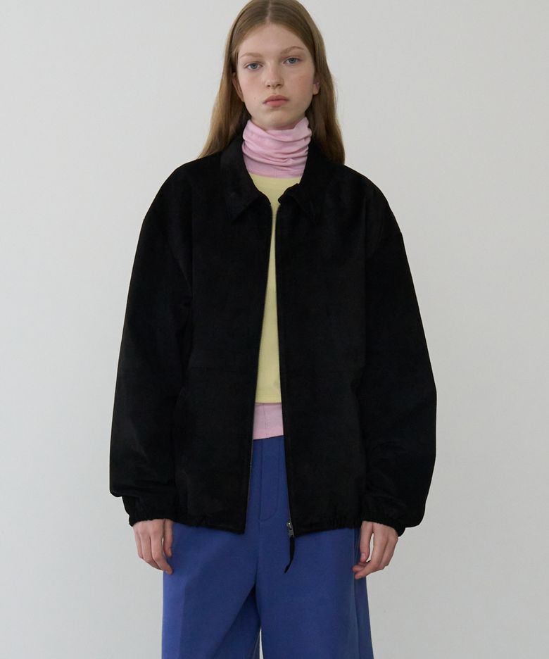 UNISEX, Archive Suede Leather Blouson / BLACK
