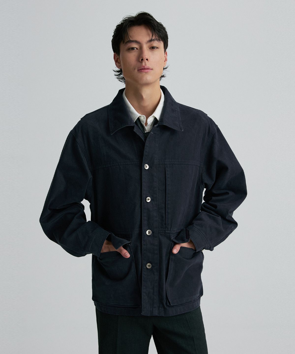 리이 맨(RERHEE MEN) UTILITY POCKET WORK JACKET
