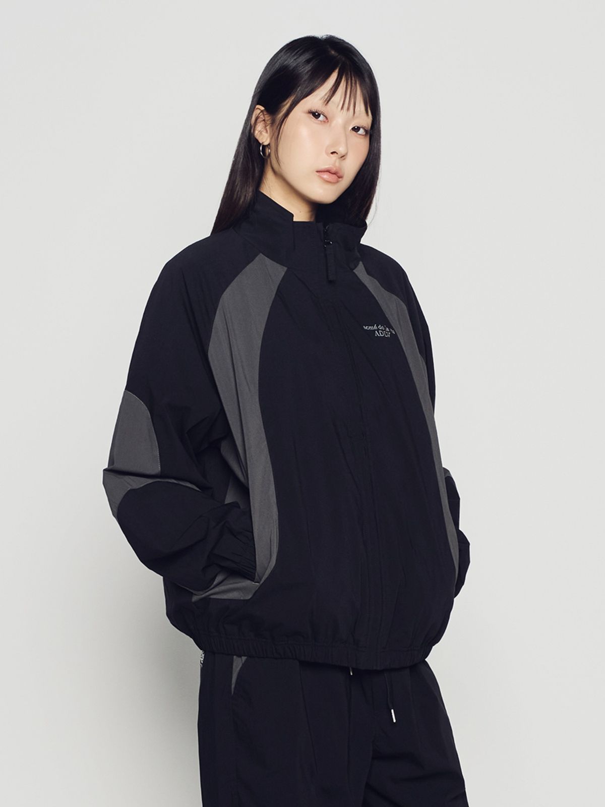 아크메드라비(ACME DE LA VIE) NYLON COLOR BLOCK JACKET [BLACK]
