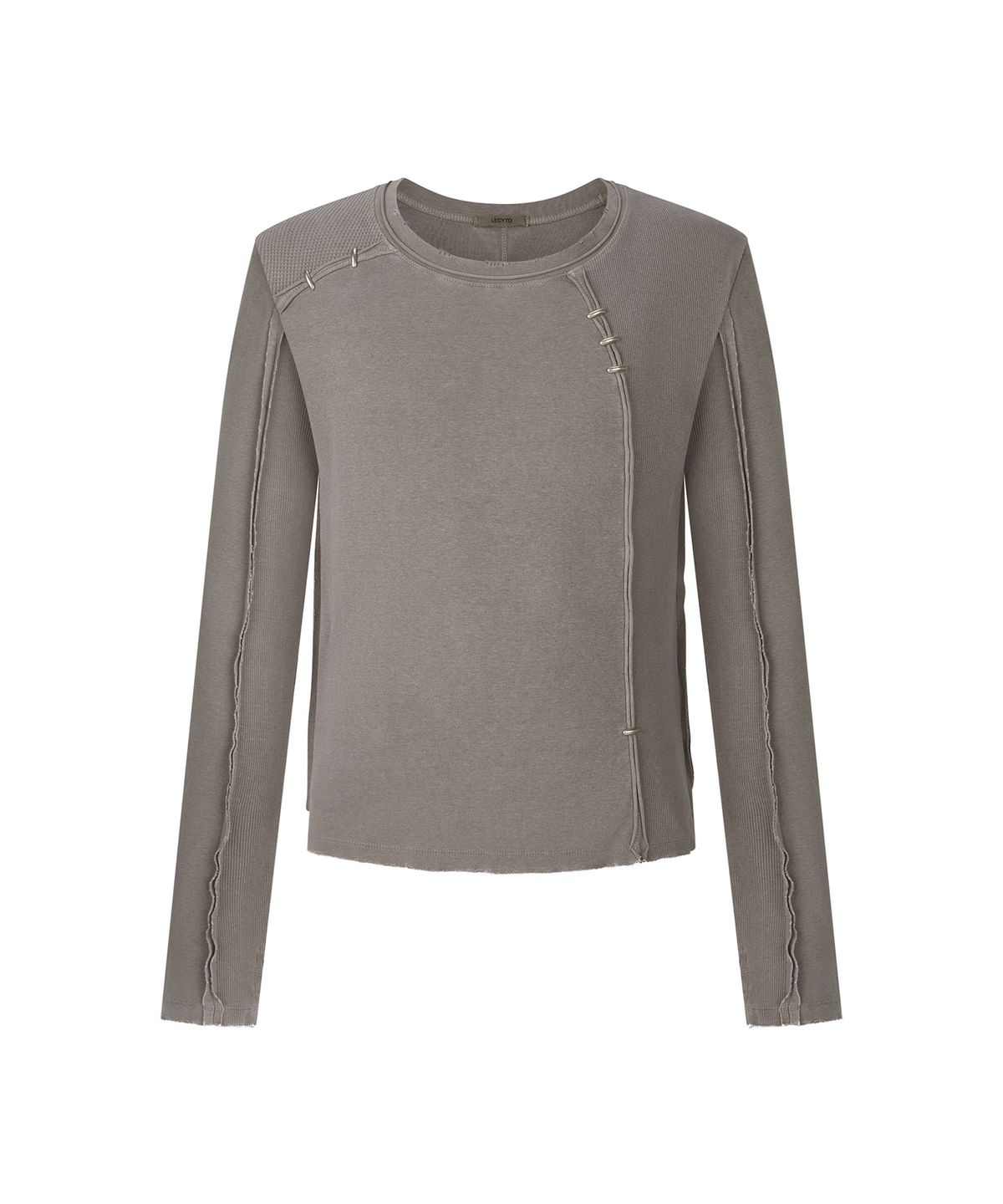 레씨토(LECYTO) Pigment Shade Pieces Long Sleeve_[Beige]