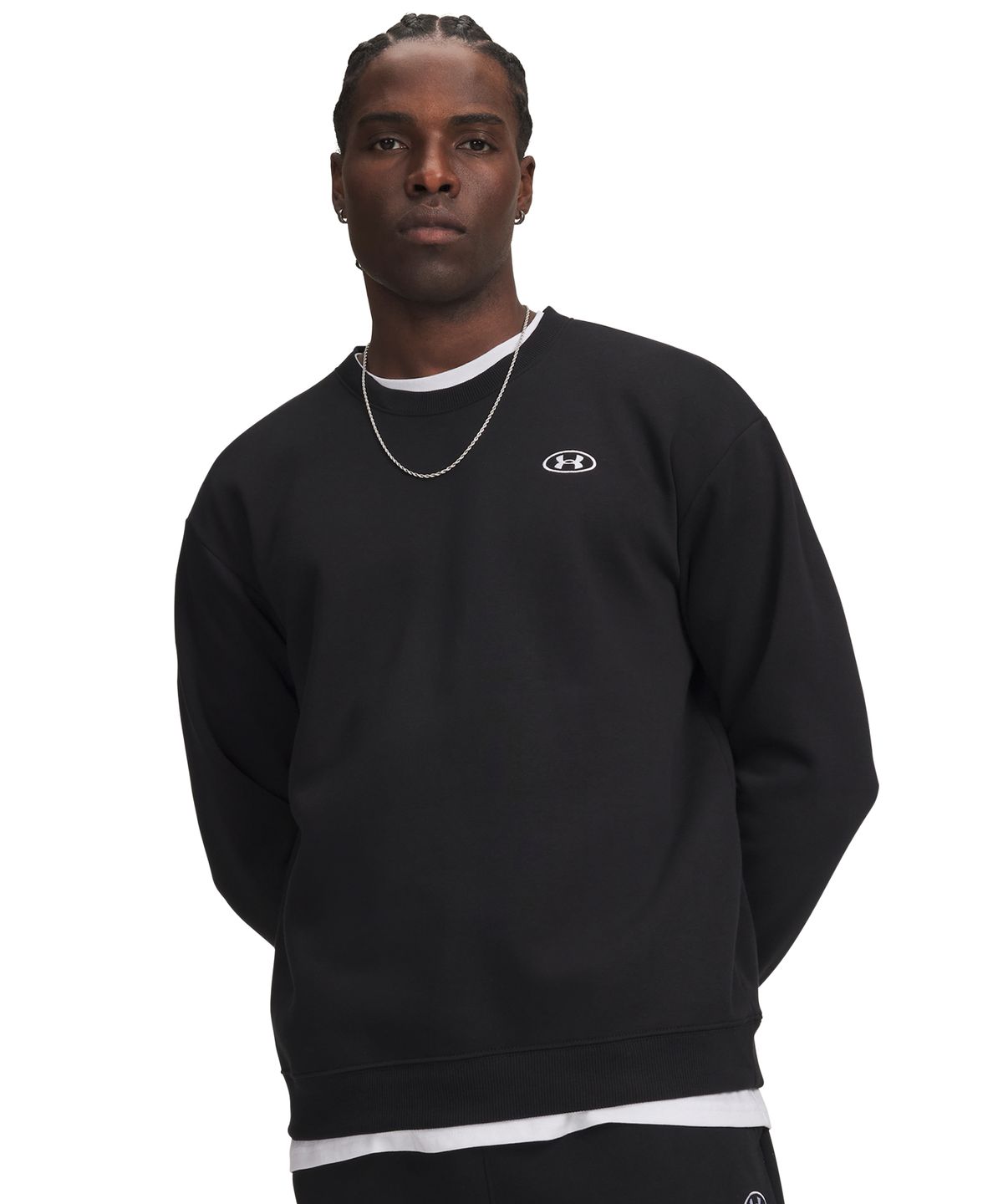 언더아머(UNDERARMOUR) 라이벌 플리스 크루 6013447-008