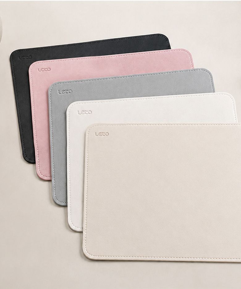 5color 사각 가죽 마우스패드