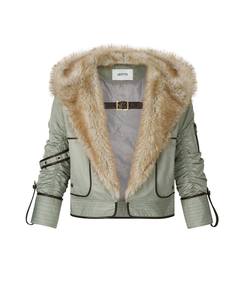Fur Flight Jacket_[L.Khaki]