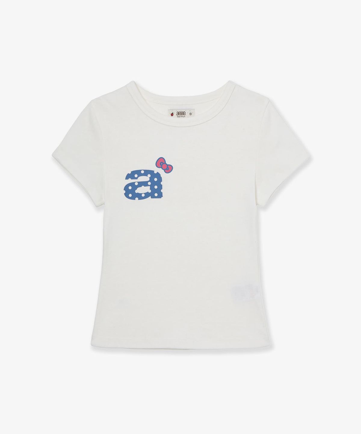 에이이에이이(AEAE) HELLO KITTY DOT SMALL LETTER TEE [WHITE]