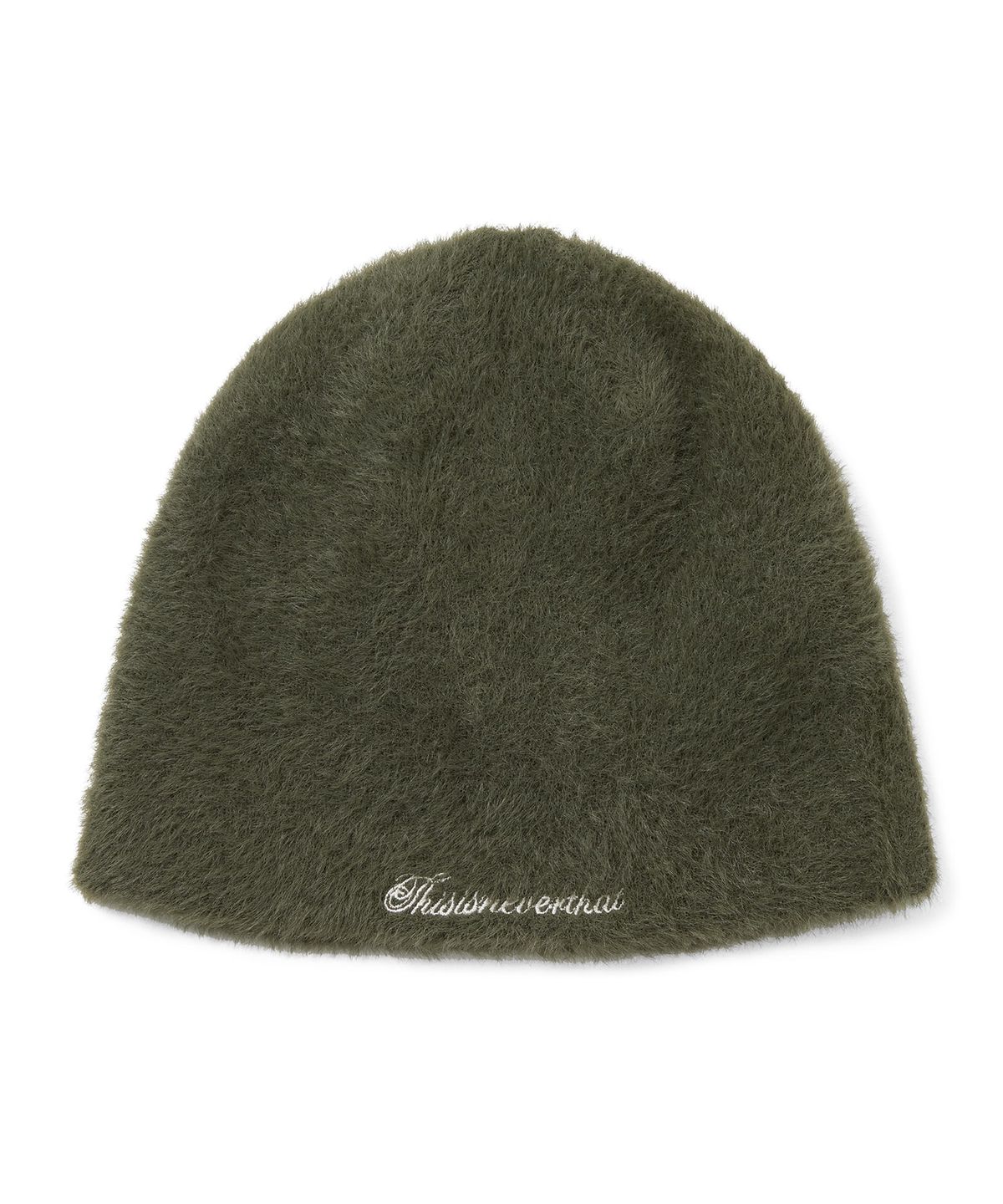 디스이즈네버댓(THISISNEVERTHAT) Shaggy No Cuff Beanie Olive