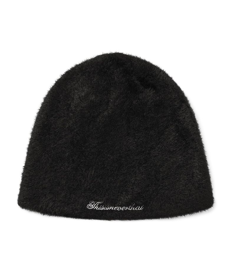 Shaggy No Cuff Beanie Off Black