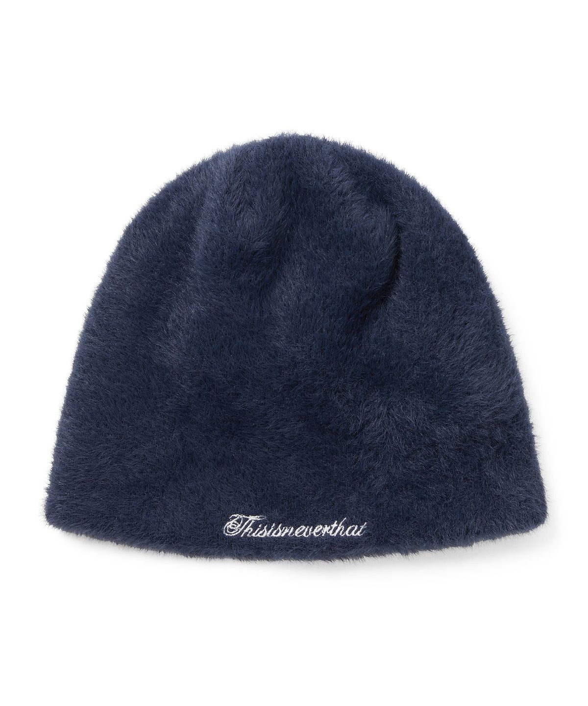 디스이즈네버댓(THISISNEVERTHAT) Shaggy No Cuff Beanie Navy