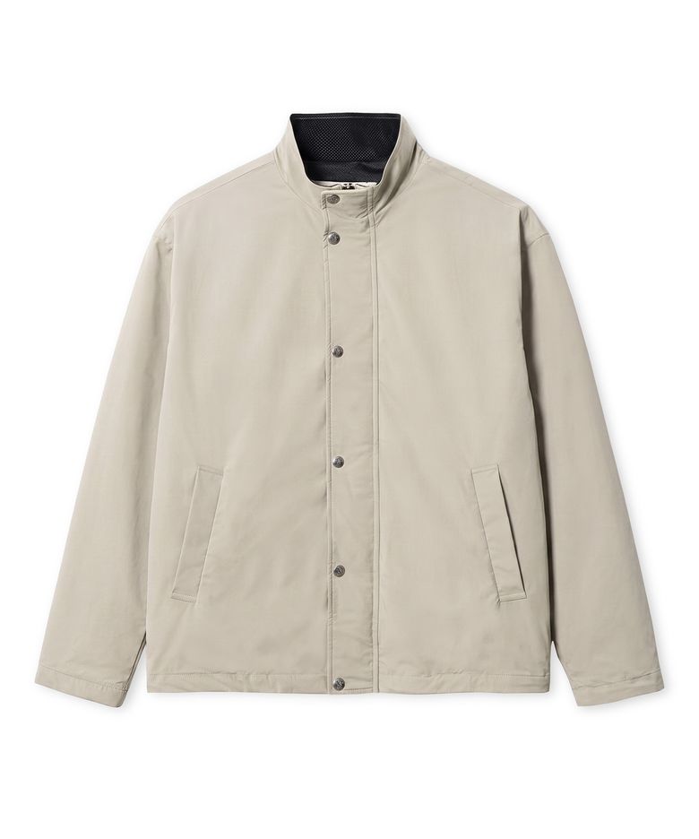 OCTA STAND COLLAR JUMPER (BEIGE)