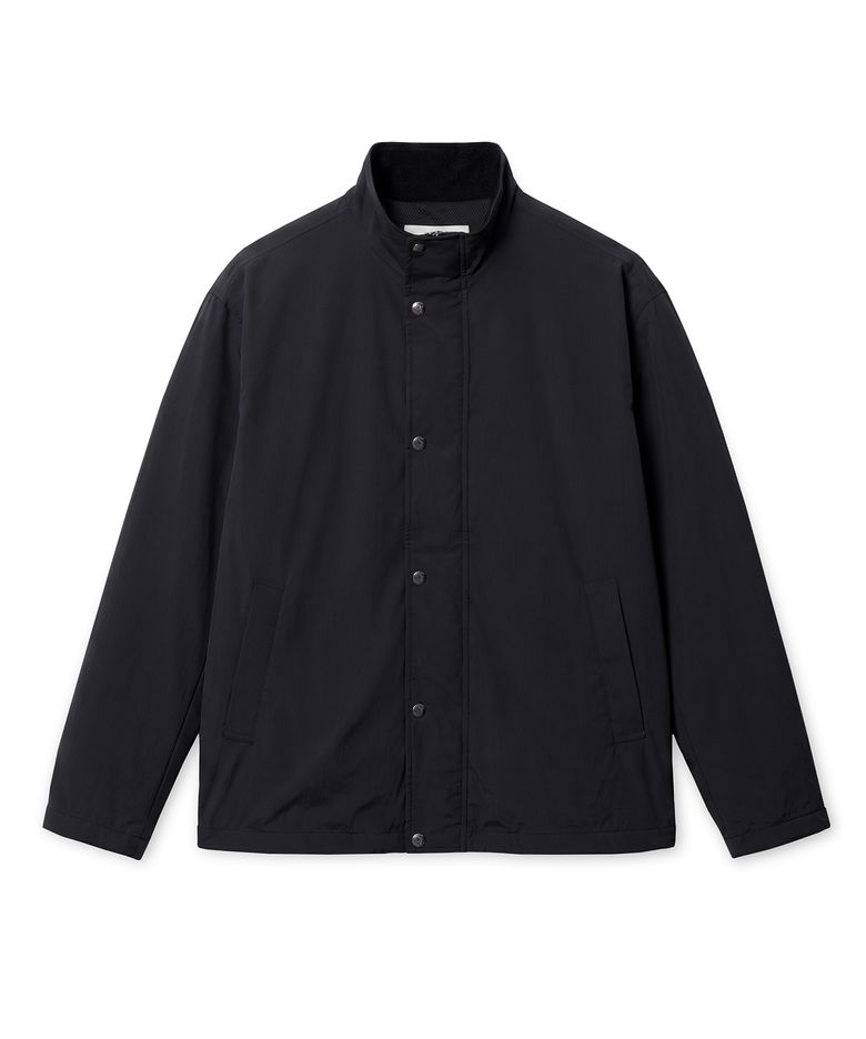OCTA STAND COLLAR JUMPER (CHARCOAL)