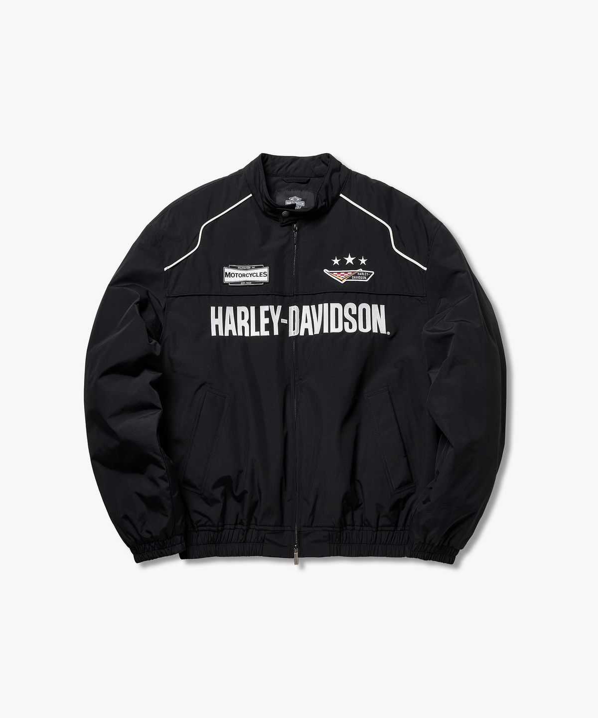 할리데이비슨 컬렉션스®(HARLEY-DAVIDSON COLLECTIONS®) 아이코닉 모토 자켓 블랙 HH16303004