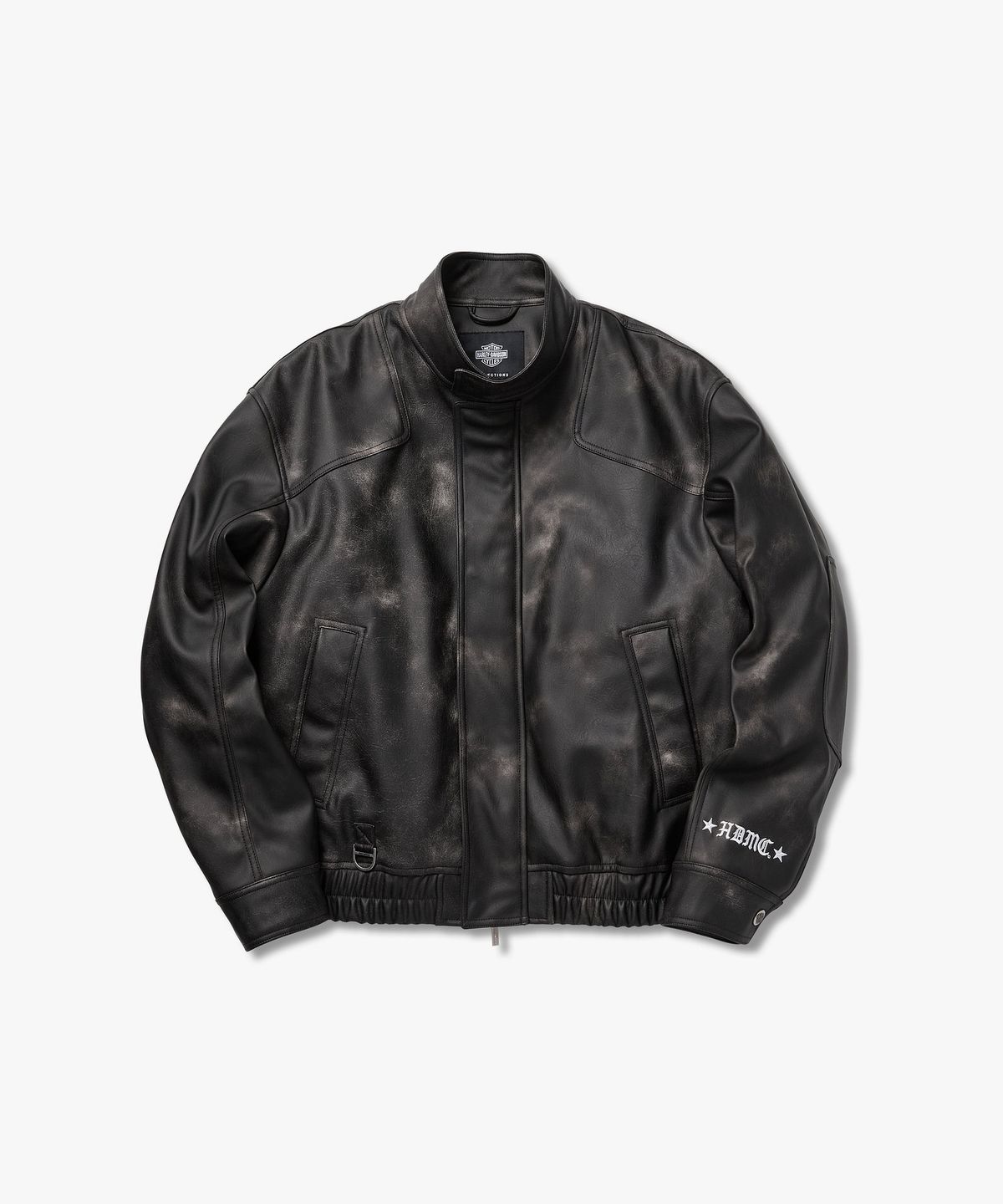 할리데이비슨 컬렉션스®(HARLEY-DAVIDSON COLLECTIONS®) 할리 스모크 레이싱 신세틱 레더 자켓 카키 브라운 HH16301002