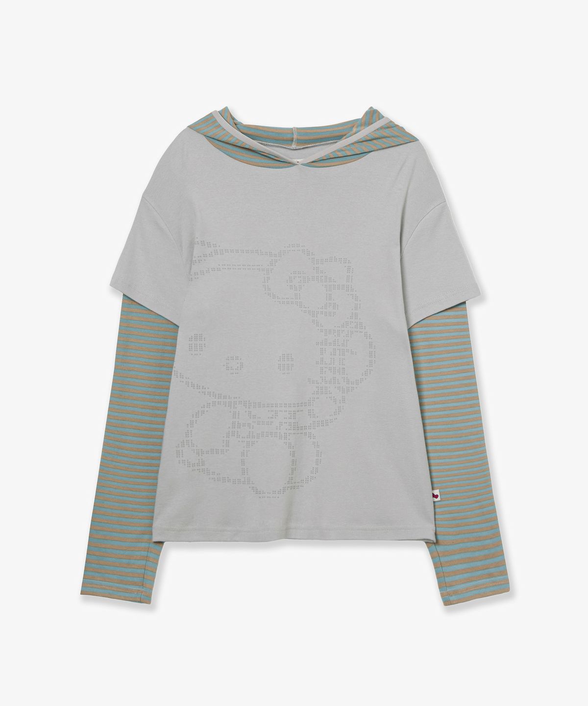 에이이에이이(AEAE) HELLO KITTY LAYERED HOODIE [MINT]
