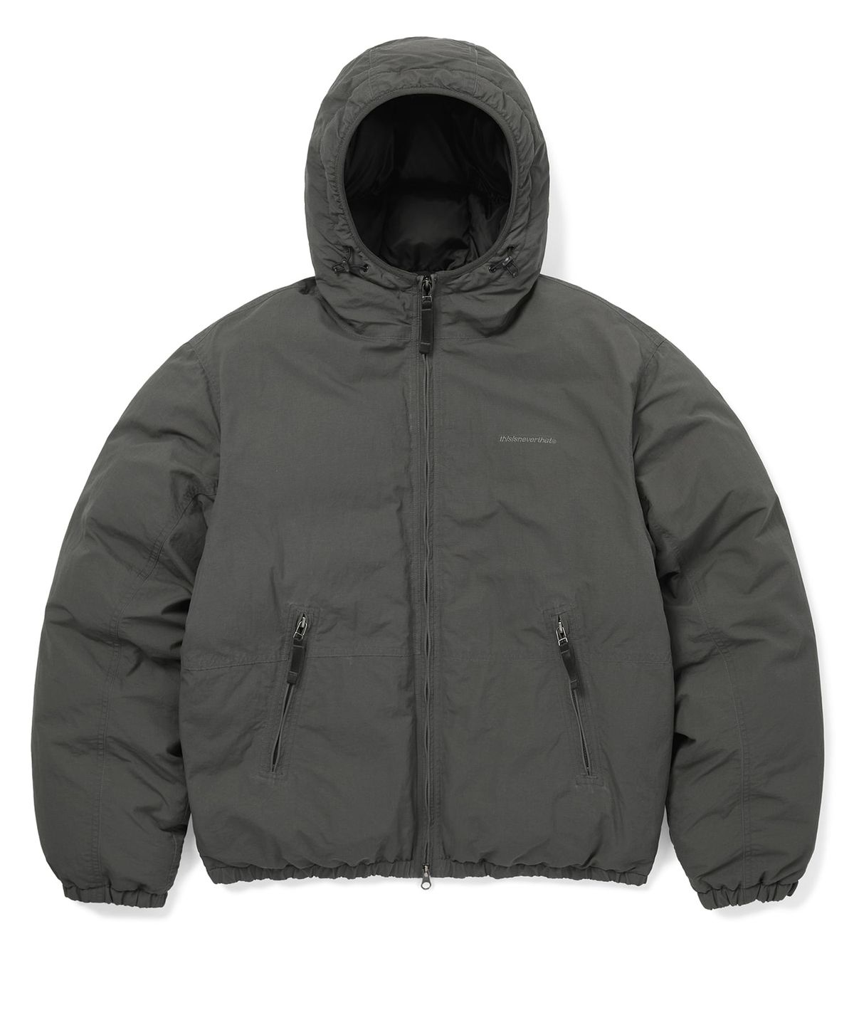 디스이즈네버댓(THISISNEVERTHAT) Washed Down Puffer Jacket Charcoal