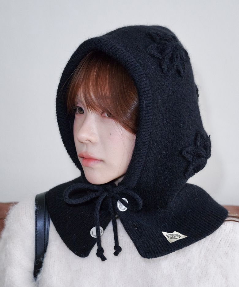 스노우 블룸 바라클라바 (블랙)