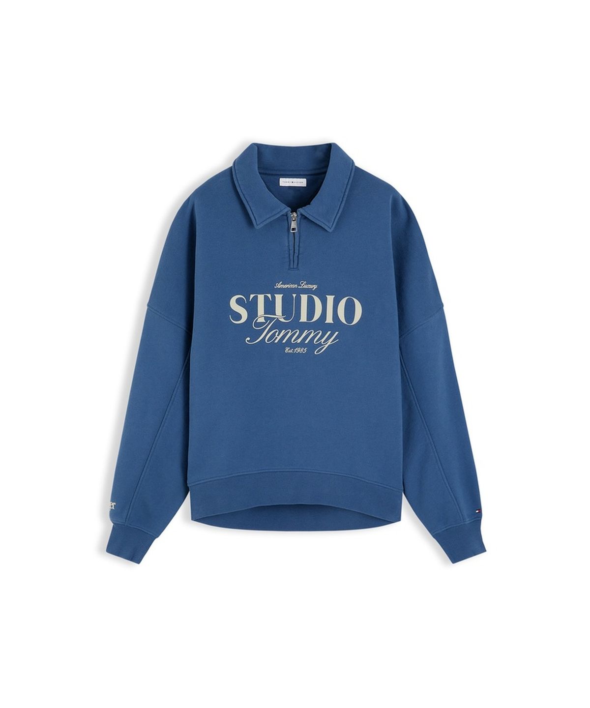타미힐피거(TOMMY HILFIGER) 스튜디오 하프집업 폴로 스웨트셔츠 (T22G7TTO054WT1DBZ)