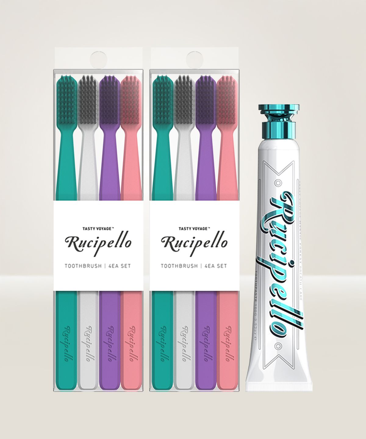 루치펠로(RUCIPELLO) 미스틱포레스트 데일리 구강케어 세트(칫솔8개입+미스틱포레스트치약1개)