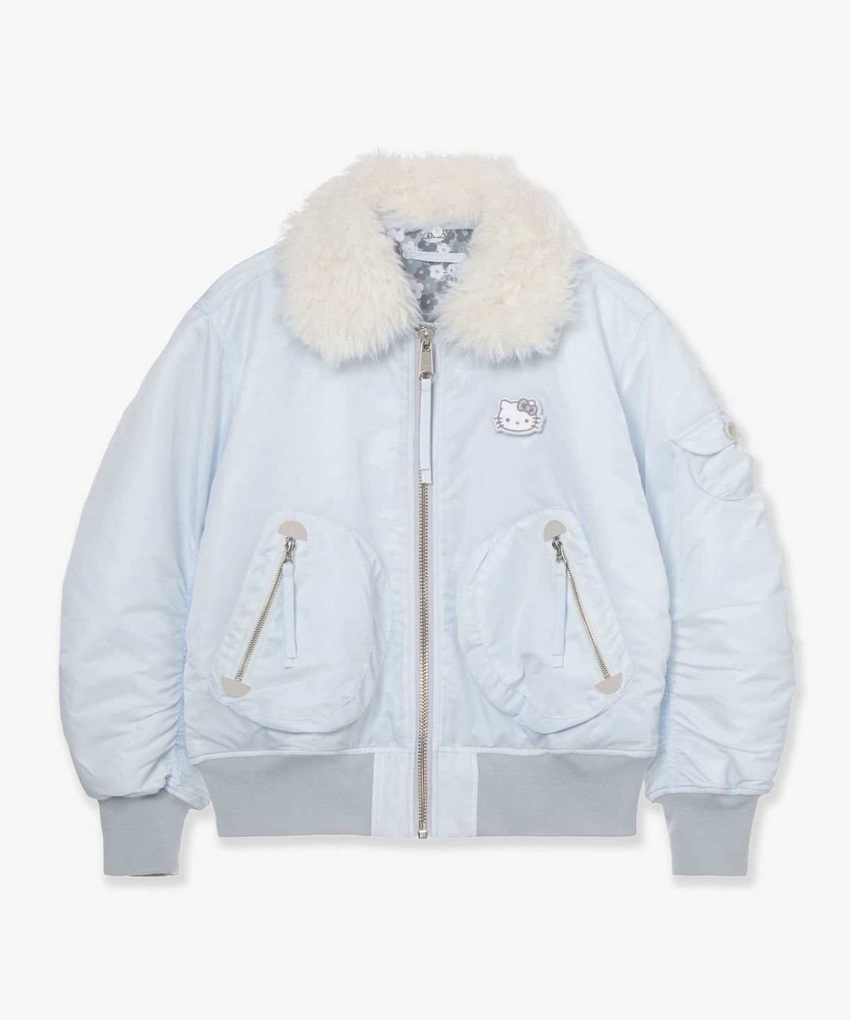 에이이에이이(AEAE) HELLO KITTY BOMBER JACKET [ICE]