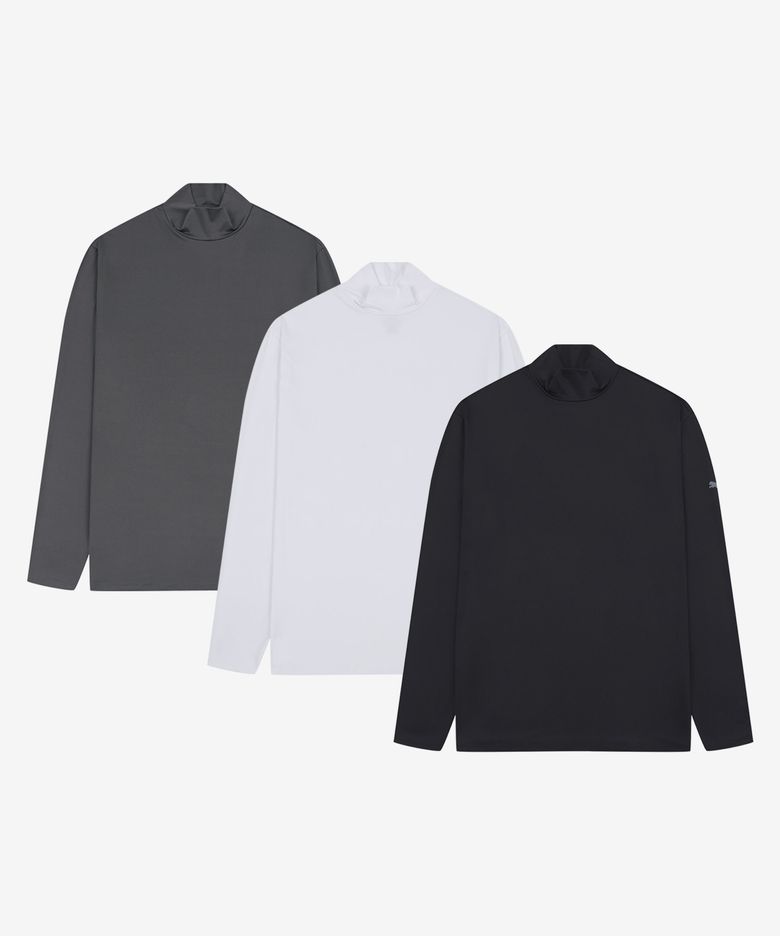 [3PACK] 데일리 컴포트핏 모크넥 이너 웜웨어