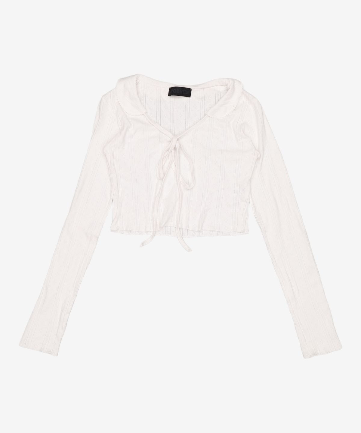 유희(YOUHEE) EYELET LONG SLEEVE WHITE FREE