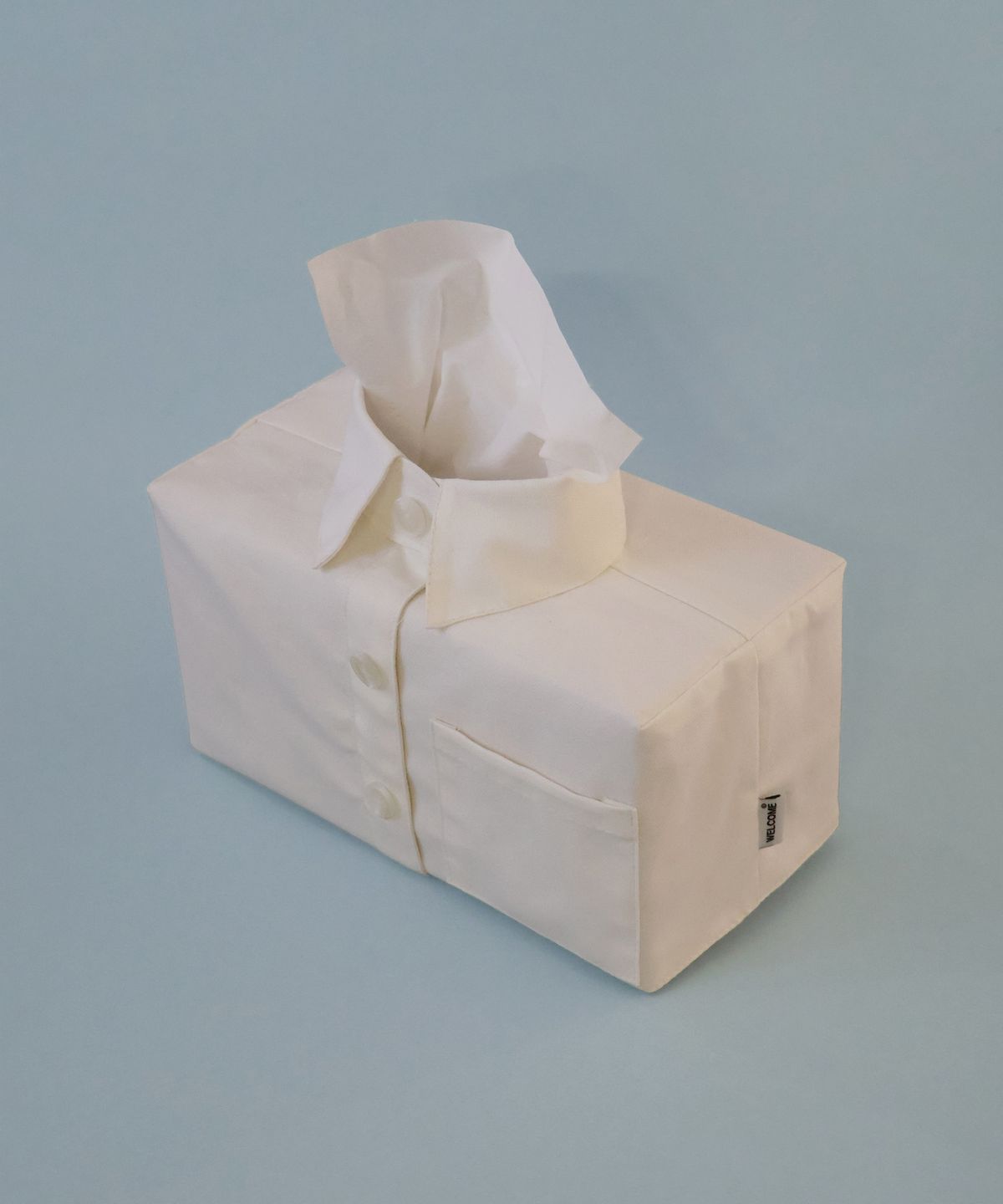 웰컴투씨씨씨(WELCOME TO CCC) Poket Shirt Tissue Case (White)