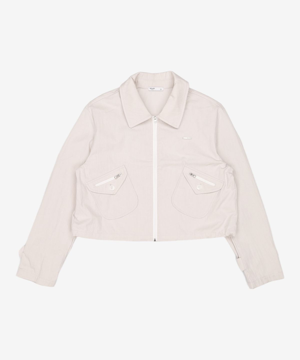 미세키서울(MISEKI SEOUL) Pocket zipper jacket LIGHT GREY ONE SIZE