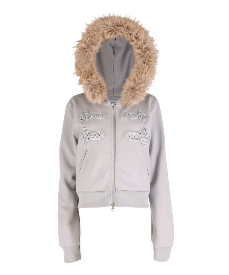 Napoleon Detachable Fur Hoodie