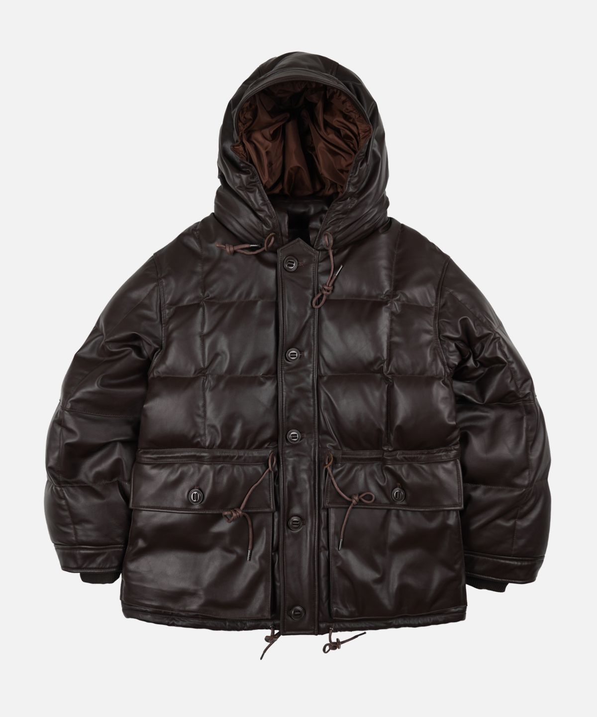 프리즘웍스(FRIZMWORKS) LAMBSKIN KARAKORAM GOOSE DOWN PARKA _ BROWN