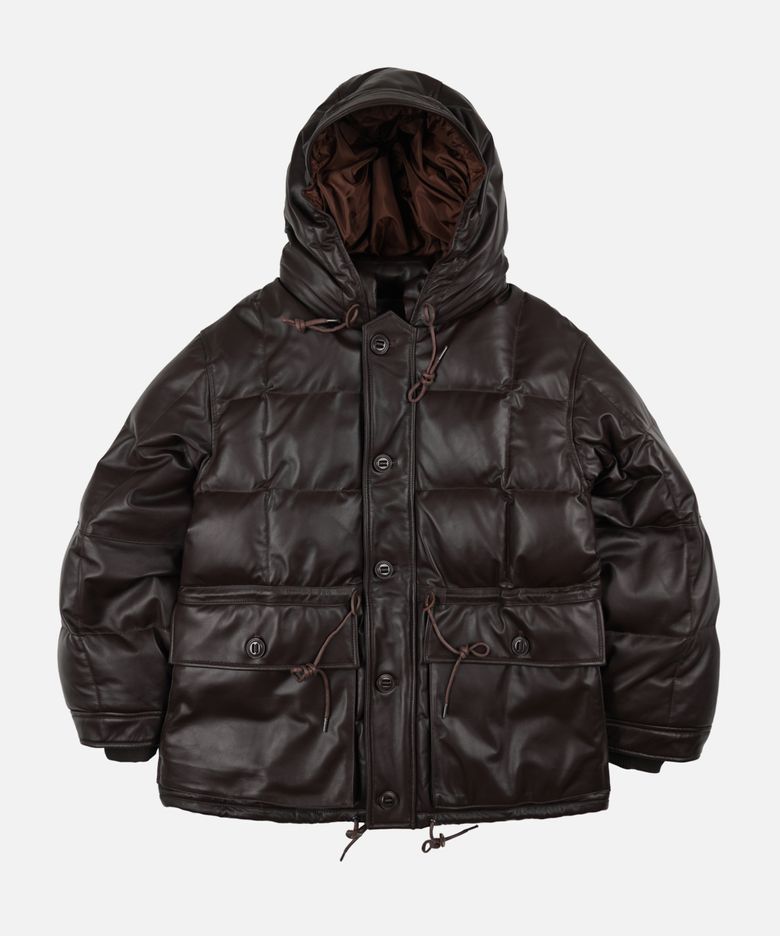 LAMBSKIN KARAKORAM GOOSE DOWN PARKA _ BROWN