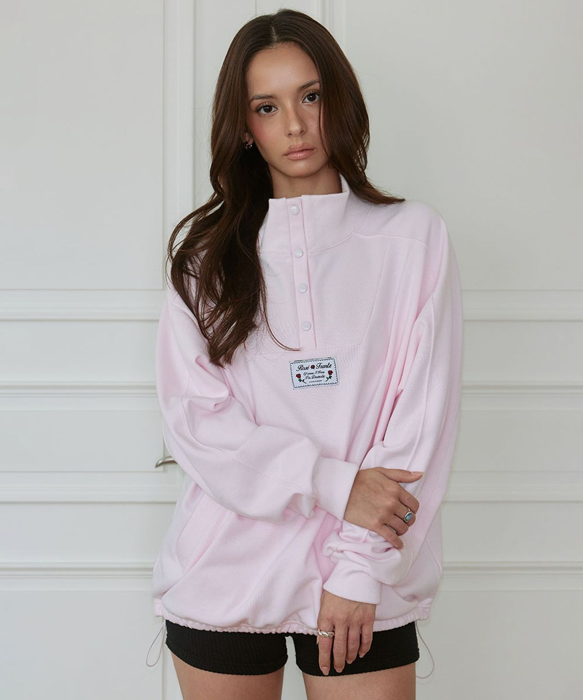 로제프란츠(ROSEFRANTZ) Anorak Pullover Sweatshirt [Pink]