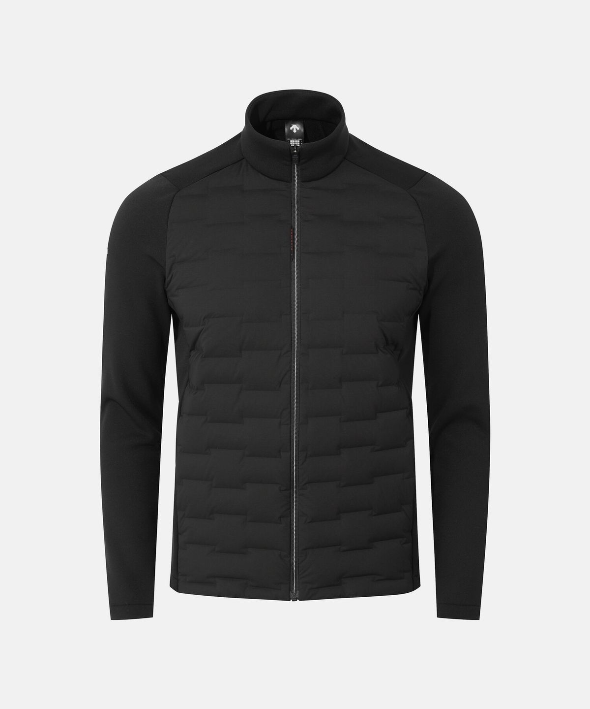 데상트(DESCENTE) 기모 하이브리드 스탠드넥 자켓 블랙 SR413TKTO1