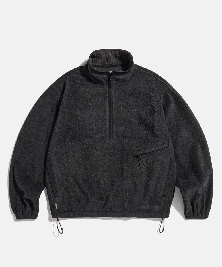 Expl. Quarter Zip Fleece Pullover Dark Grey