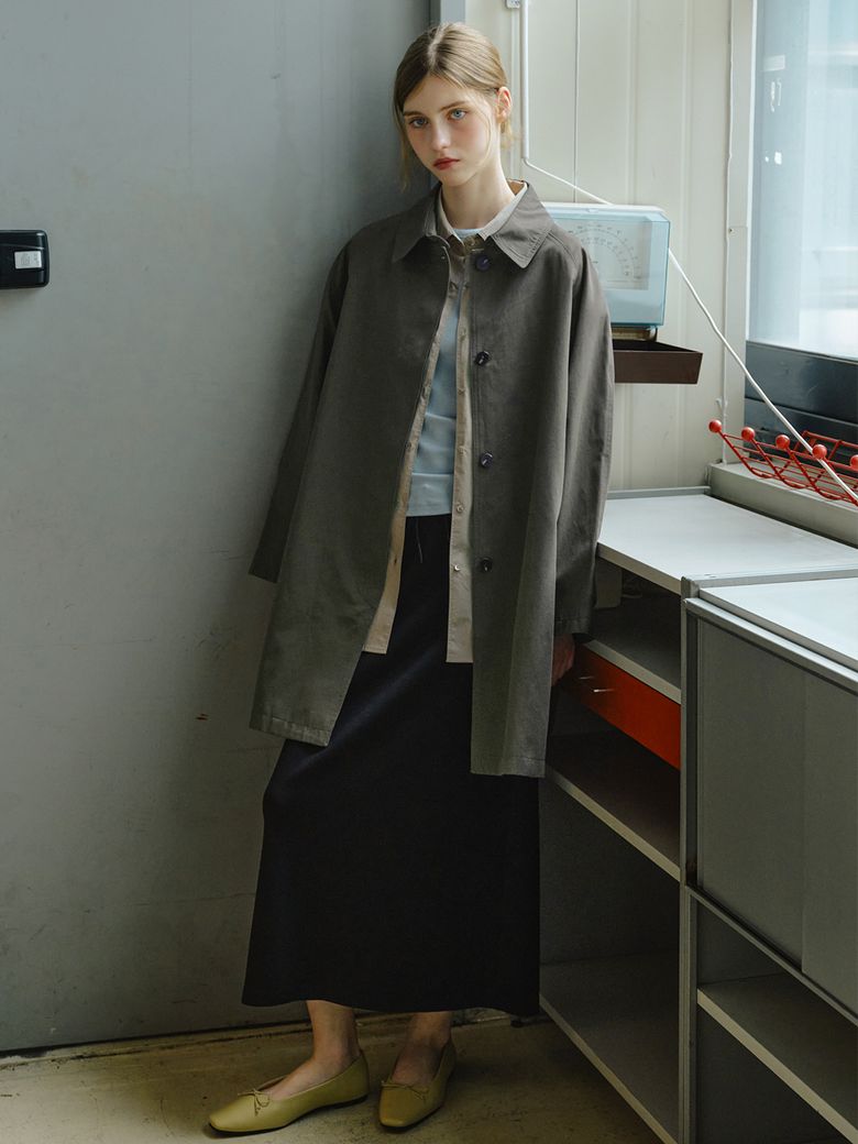 COTTON BALMACAAN COAT_CHARCOAL