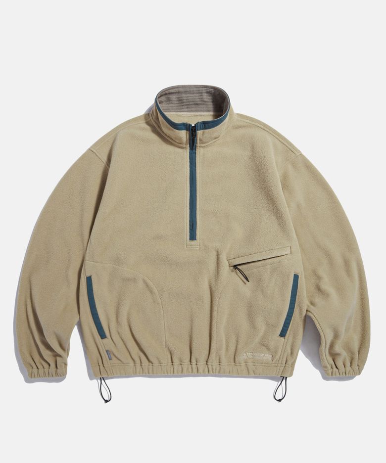 Expl. Quarter Zip Fleece Pullover Cream