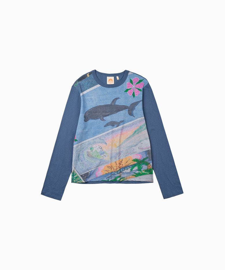 HS Doodle Photo L/S(W)_Blue