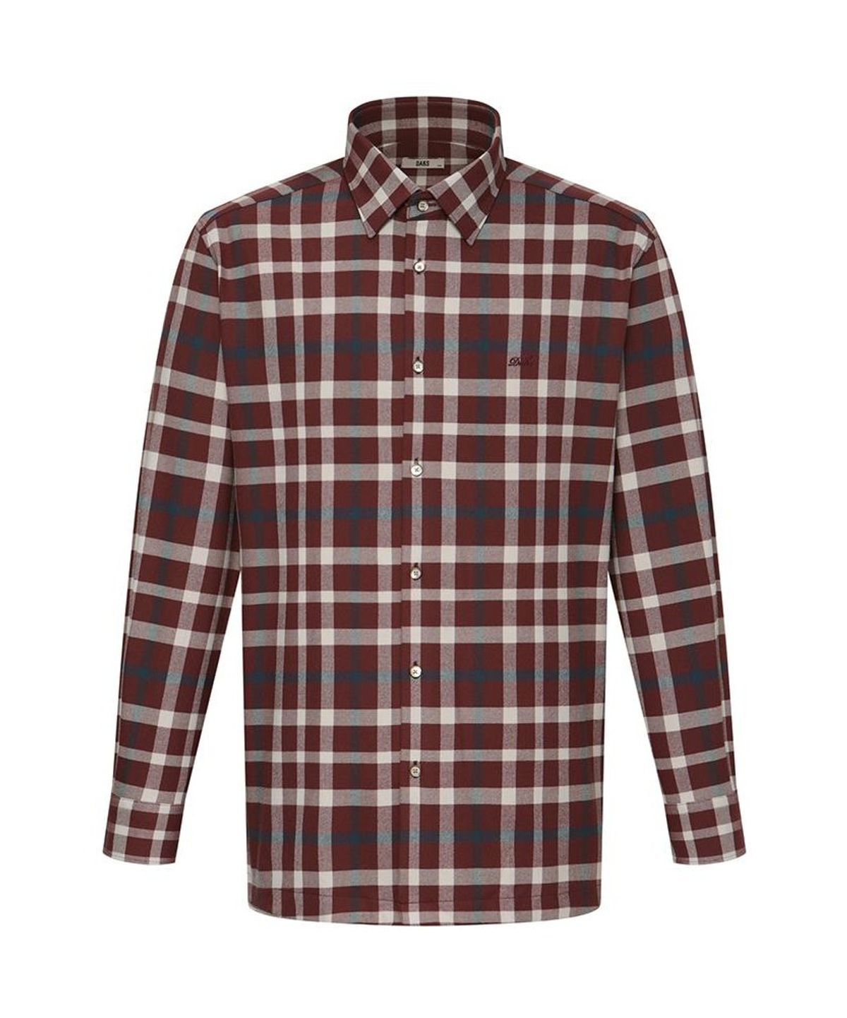 닥스셔츠(DAKS SHIRTS) 노케어 폴리혼방 미듐체크셔츠 레귤러핏 레드_DMW1SHCL142R1