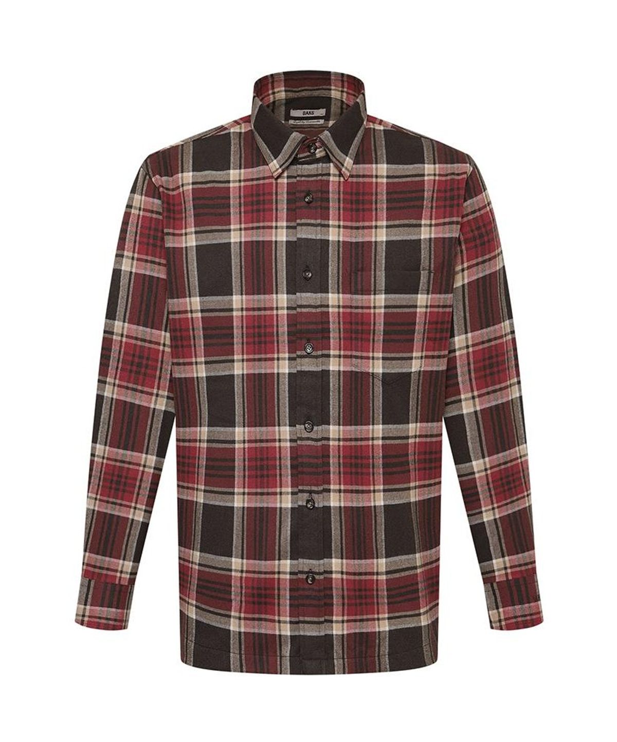 닥스셔츠(DAKS SHIRTS) 노케어 스트레치 미듐체크셔츠 레귤러핏 레드_DMW1SHCL701R1