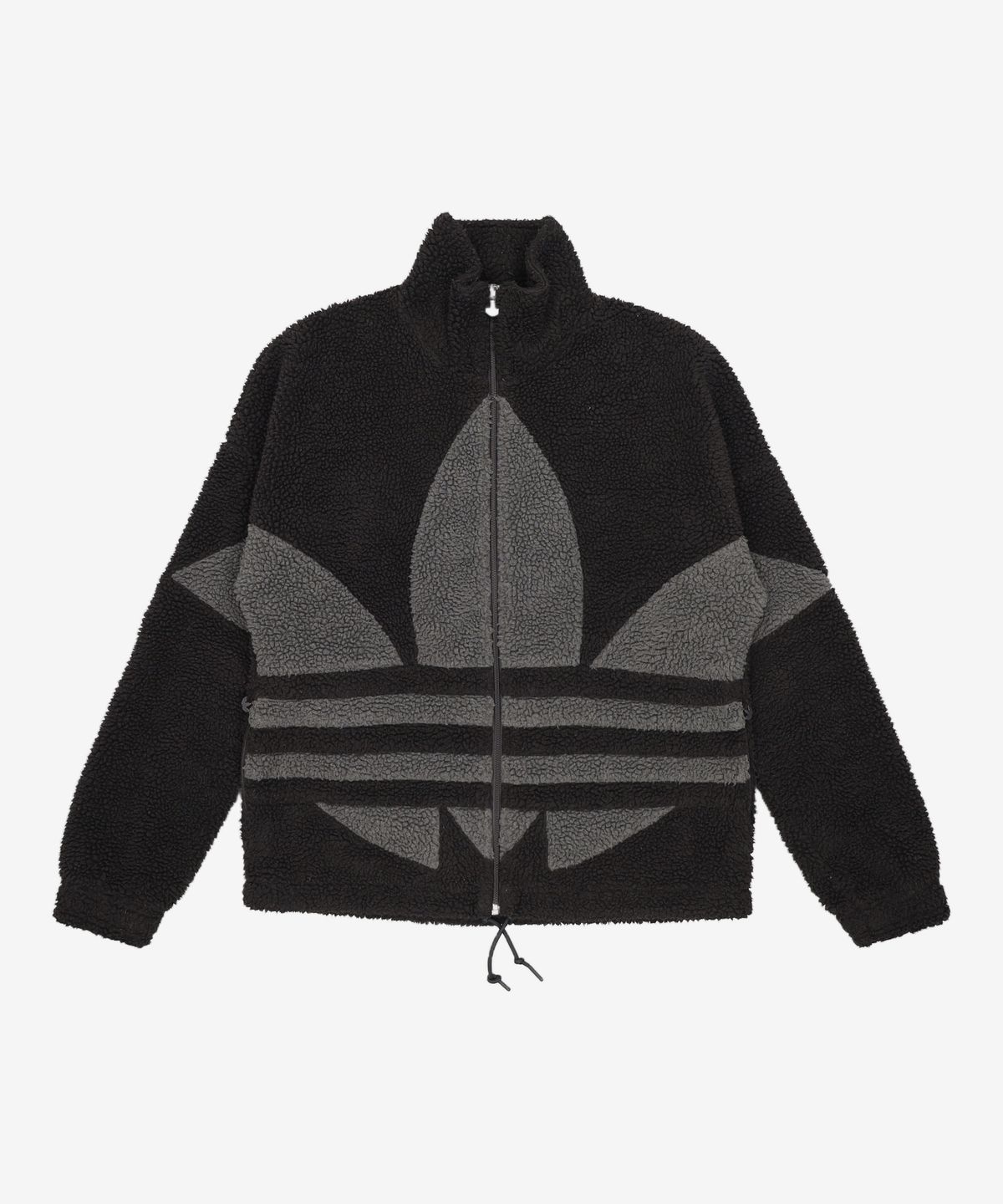 아디다스(ADIDAS) 빅 트레포일 쉐르파 재킷 - 블랙 / HR3180 S