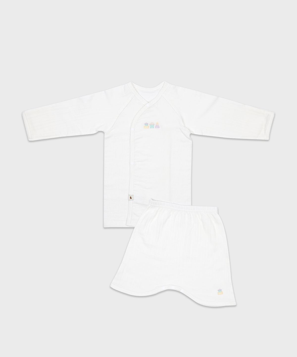 밤부베베(BAMBOOBEBE) 밤부 소프트 스판 배냇저고리&배냇바지 세트