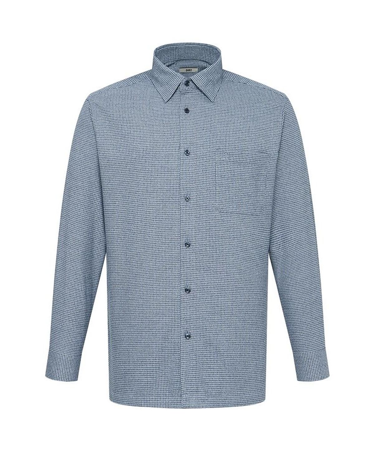 닥스셔츠(DAKS SHIRTS) 노케어 폴리혼방 스몰체크셔츠 레귤러핏 블루_DMW1SHCL122B1