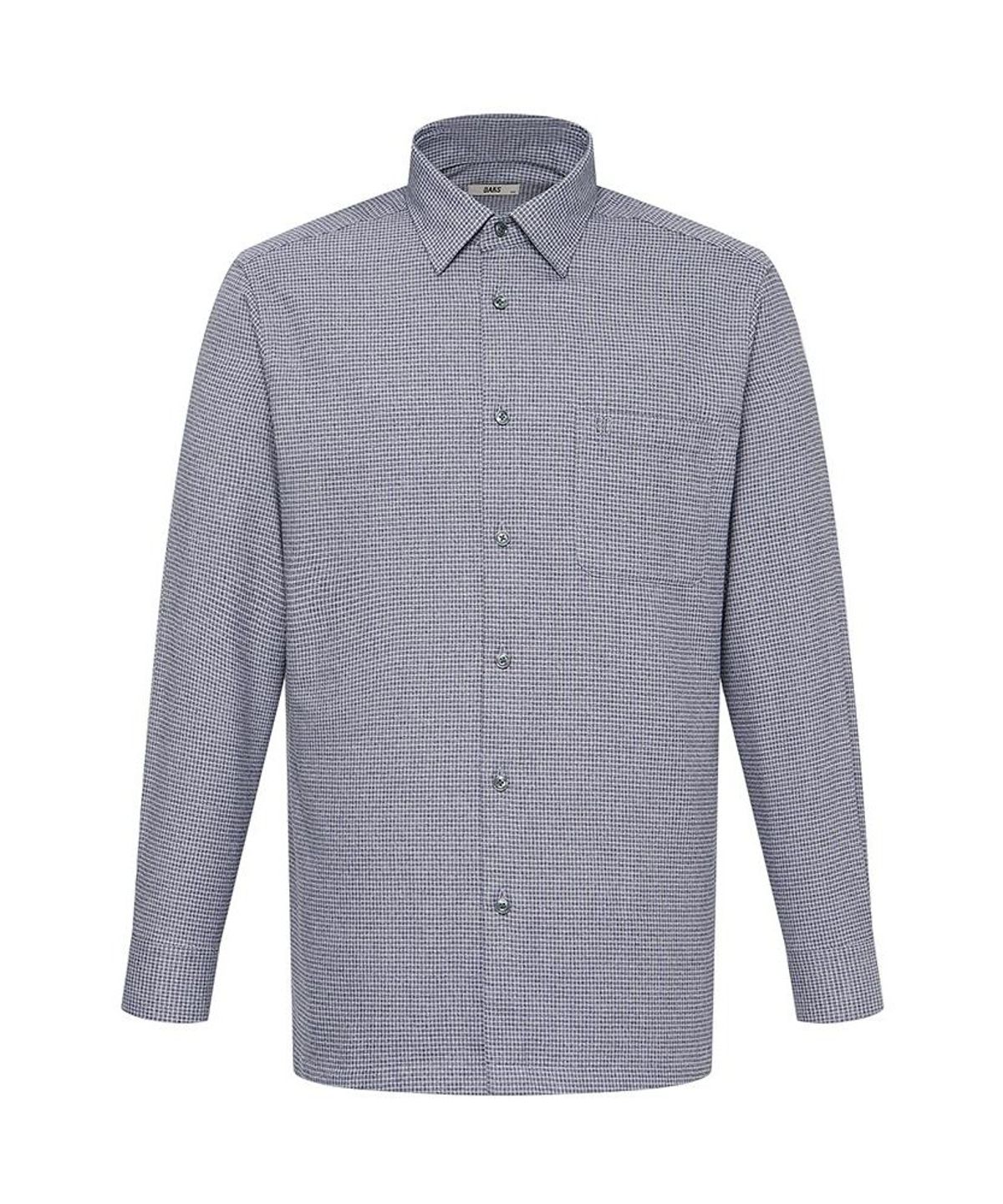 닥스셔츠(DAKS SHIRTS) 노케어 폴리혼방 스몰체크셔츠 레귤러핏 바이올렛_DMW1SHCL122V1