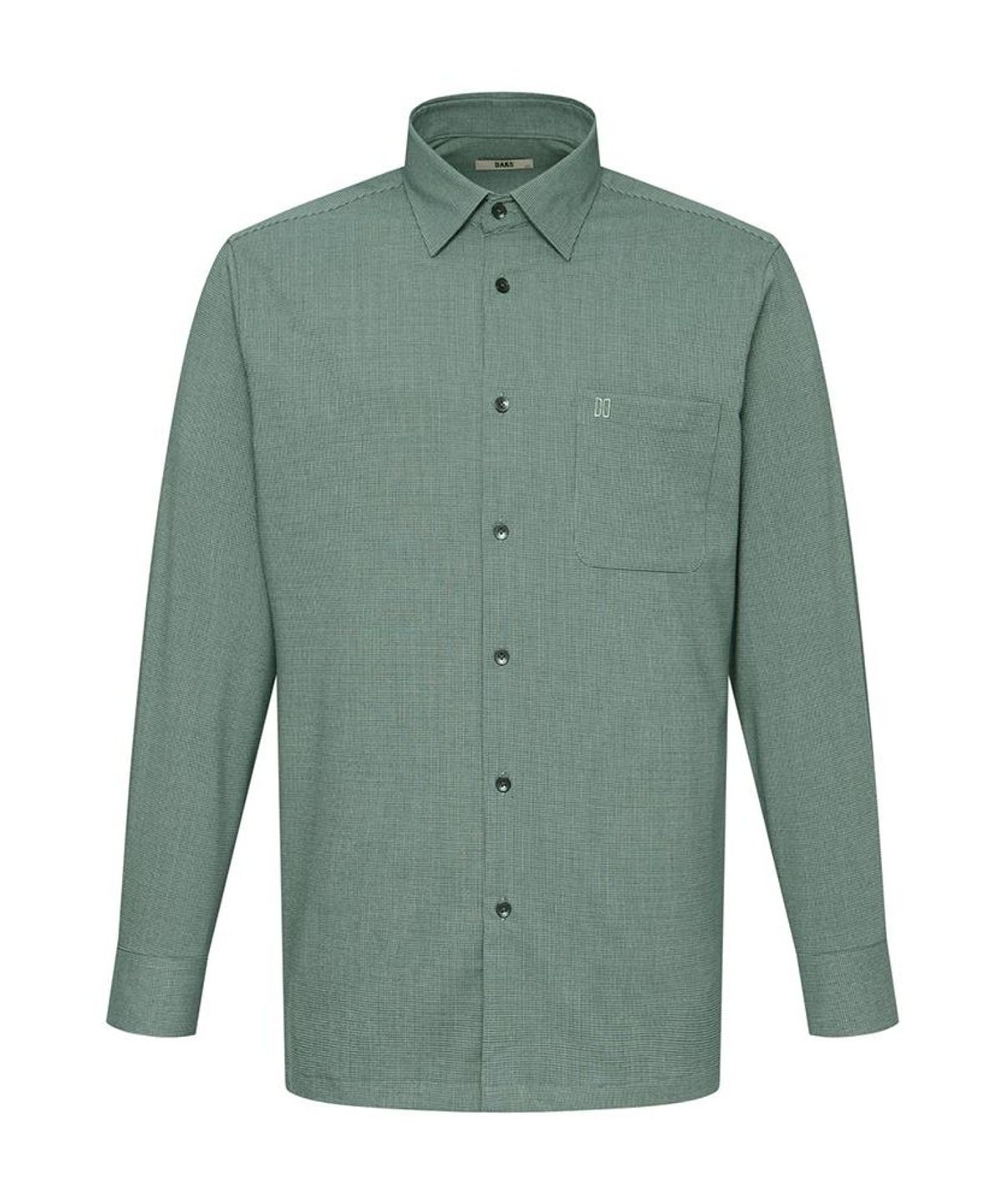 닥스셔츠(DAKS SHIRTS) 노케어 폴리혼방 스몰체크셔츠 레귤러핏 그린_DMW1SHCL123E1