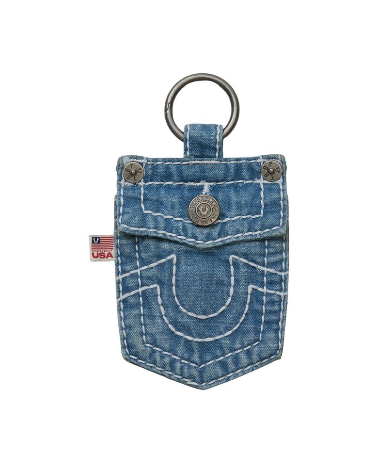 Big T Denim Pocket Keyring - WHITE