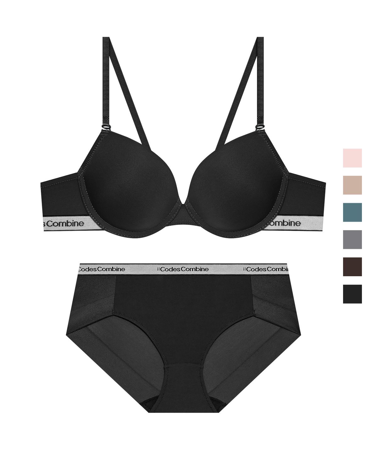 코데즈컴바인 이너웨어(CODES COMBINE INNERWEAR) 무드업 와이어 브라 햄팬티 세트