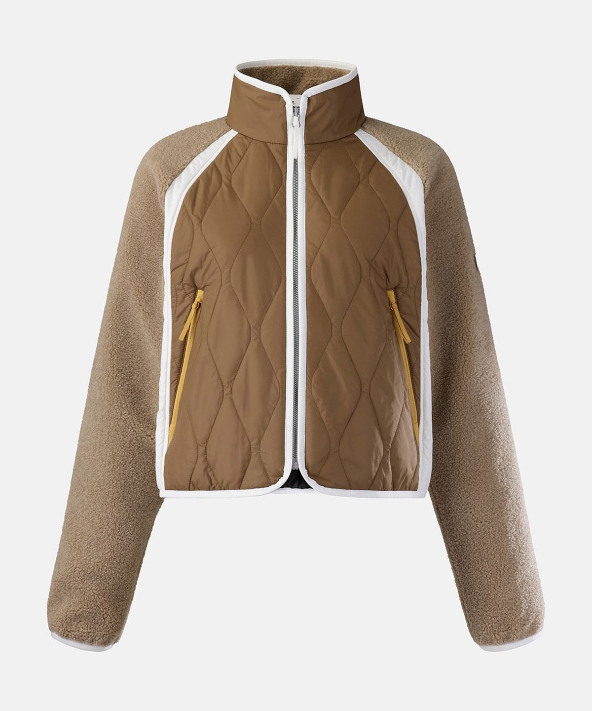 코오롱스포츠(KOLON SPORT) 여성 플리스 스탠드넥 컬러블록 재킷 (SET-UP) TVJFW26532CAM