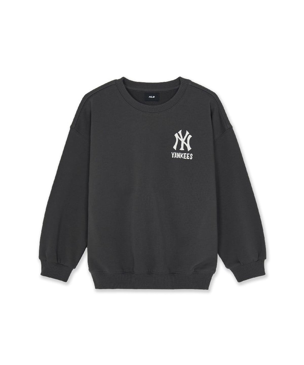 엠엘비 키즈(MLB KIDS) 스트릿 드로잉 베어 기모 맨투맨 NY (D.Charcoal Grey)