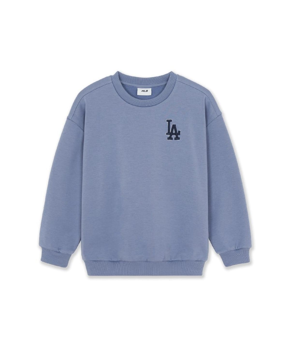 엠엘비 키즈(MLB KIDS) 스트릿 모노그램 카모 빅럭스 기모 맨투맨 LA (L.Indigo)